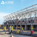 Sistema de techo de techo de estadio de fútbol de estructura de espacio de acero profesional